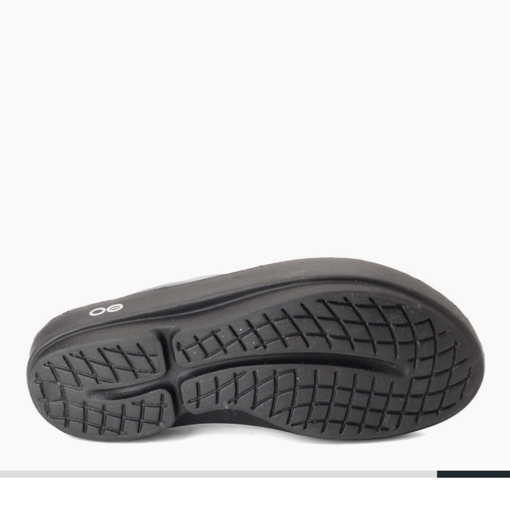 OOFOS Women's Sandal with Black and Purple Gradient - Picture 2 of 5
